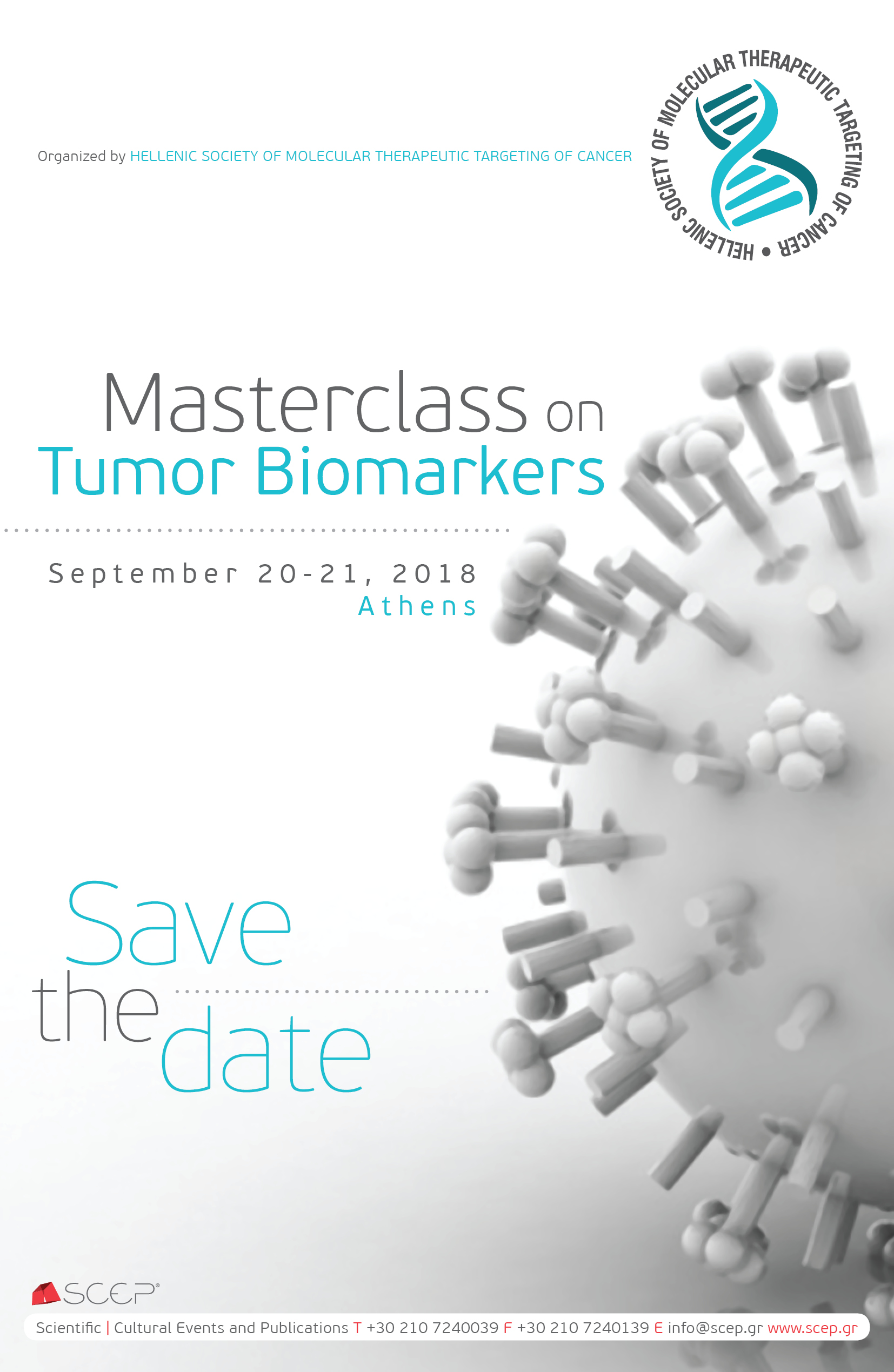 Αποτέλεσμα εικόνας για Masterclass on Tumor Biomarkers, Crowne Plaza, Athens, September 20-21, 2018.